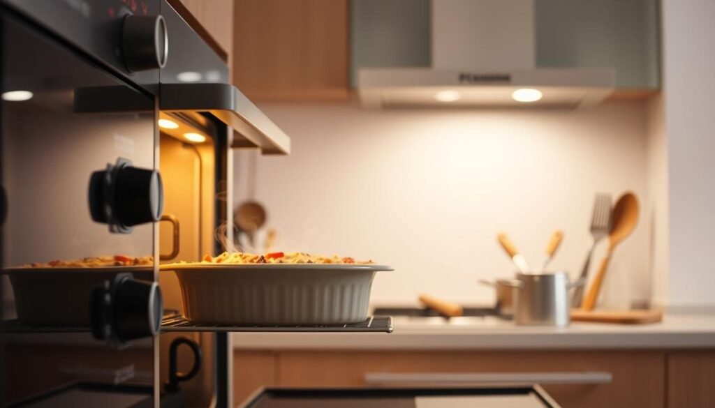 reheating casserole oven safety